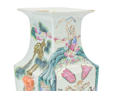 Lot 386 - A Chinese Canton famille rose vase.