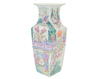 Lot 386 - A Chinese Canton famille rose vase.