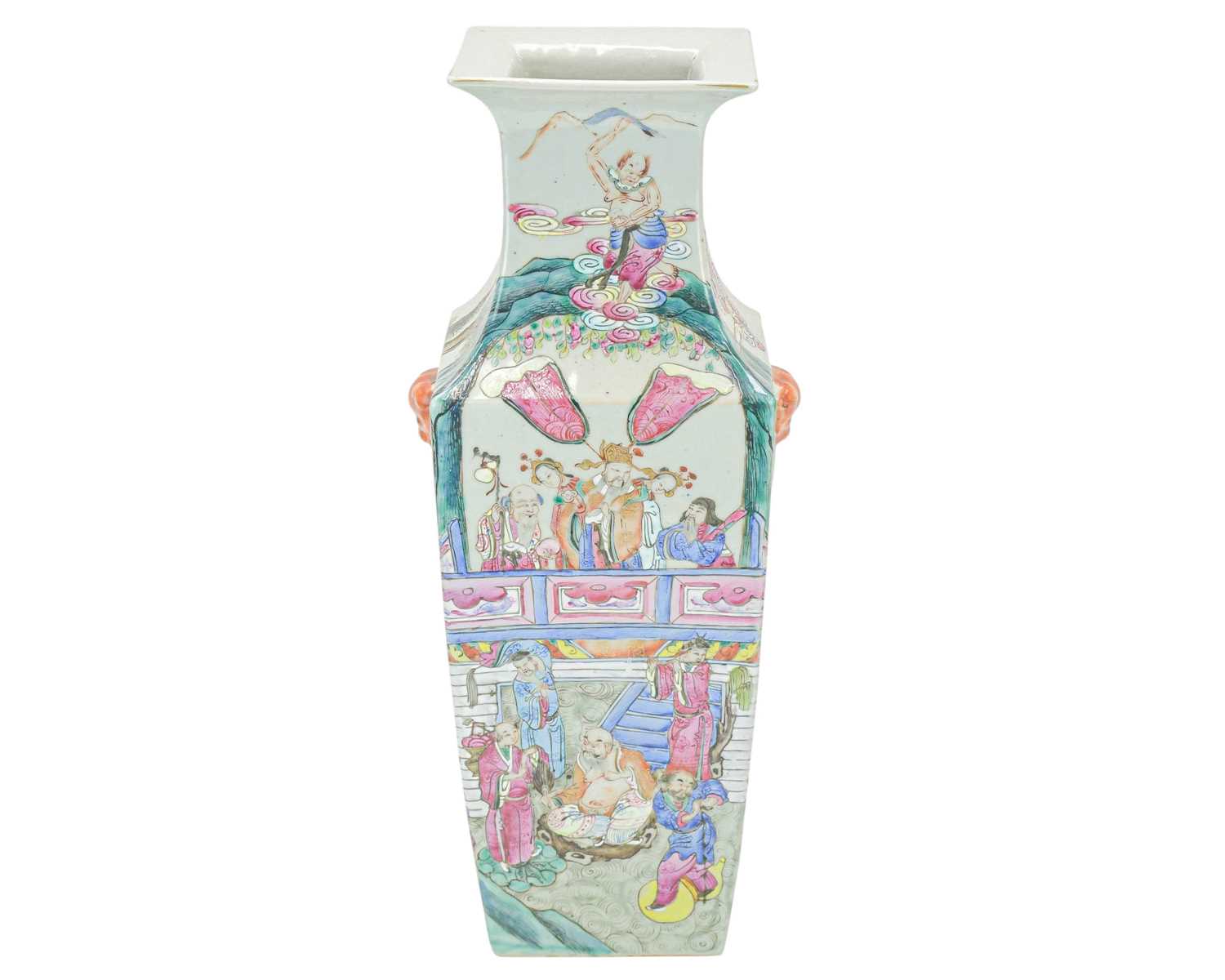 Lot 386 - A Chinese Canton famille rose vase.