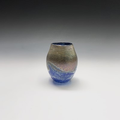 Lot 814 - A Norman Stuart Clarke art glass vase,...