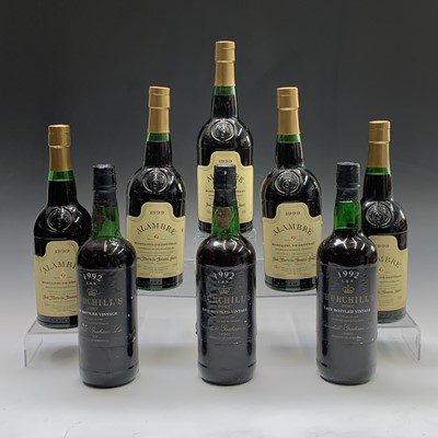 Lot 232 - Port, Churchill's 1992 LBV, three bottles,...