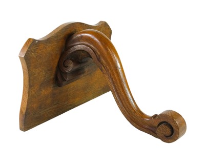 Lot 124 - A late Victorian oak wall bracket.
