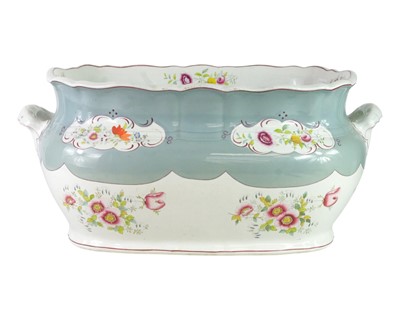 Lot 620 - A Victorian opaque china footbath.