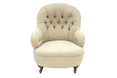 Lot 888 - A Victorian walnut bedroom chair.
