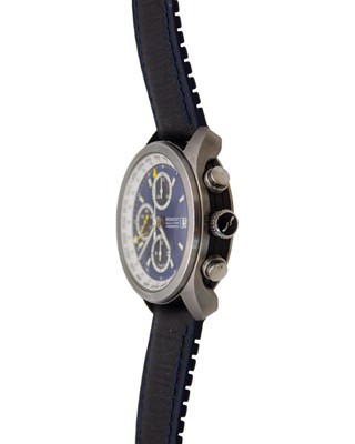 Lot 622 - BREMONT - A World Timer Blue ALT-WT chronometer stainless steel gentleman's automatic wristwatch.