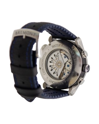Lot 622 - BREMONT - A World Timer Blue ALT-WT chronometer stainless steel gentleman's automatic wristwatch.