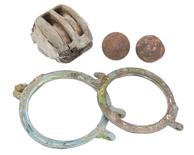 Lot 149 - Shipwreck items.