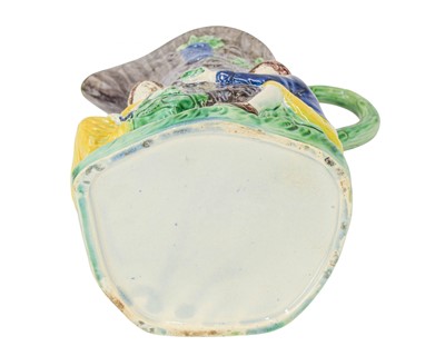 Lot 602 - A pearlware 'Fair Hebe' jug, circa 1789, celebrating George III's recovery.