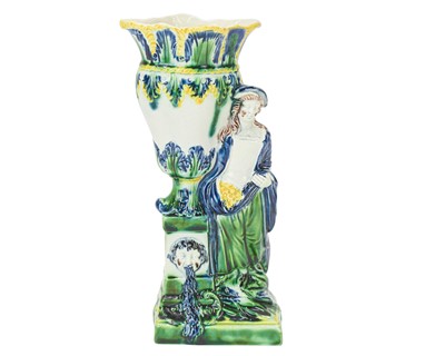 Lot 638 - A Staffordshire pearlware figural spill vase.