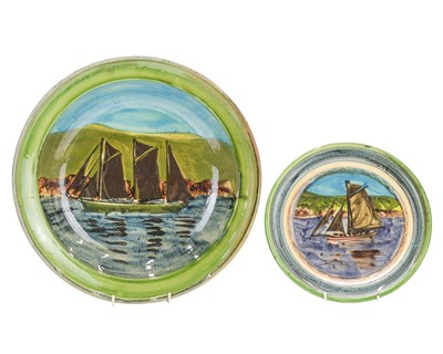 Lot 557 - Debbie PROSSER (XX-XXI) Two Earthenware dishes.
