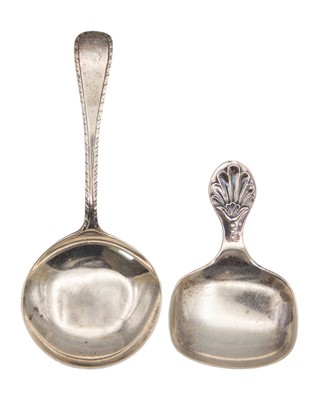 Lot 270 - Two silver caddy spoons.