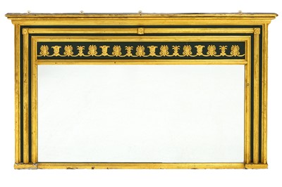 Lot 757 - A Regency gilt overmantel mirror.
