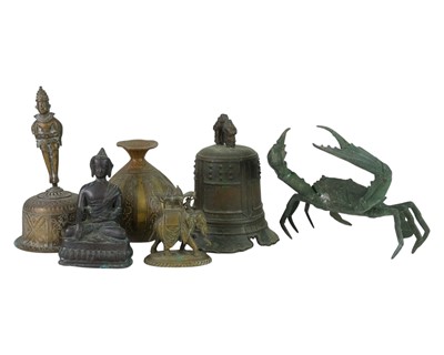 Lot 346 - A Chinese cast metal temple bell.