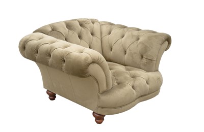 Lot 856 - A modern loveseat type sofa.