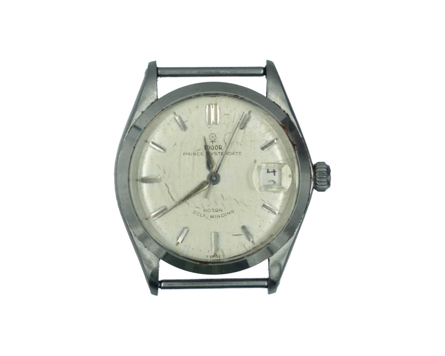 Lot 684 - TUDOR - A Prince Oysterdate stainless steel gentleman's rotor self-winding wristwatch.