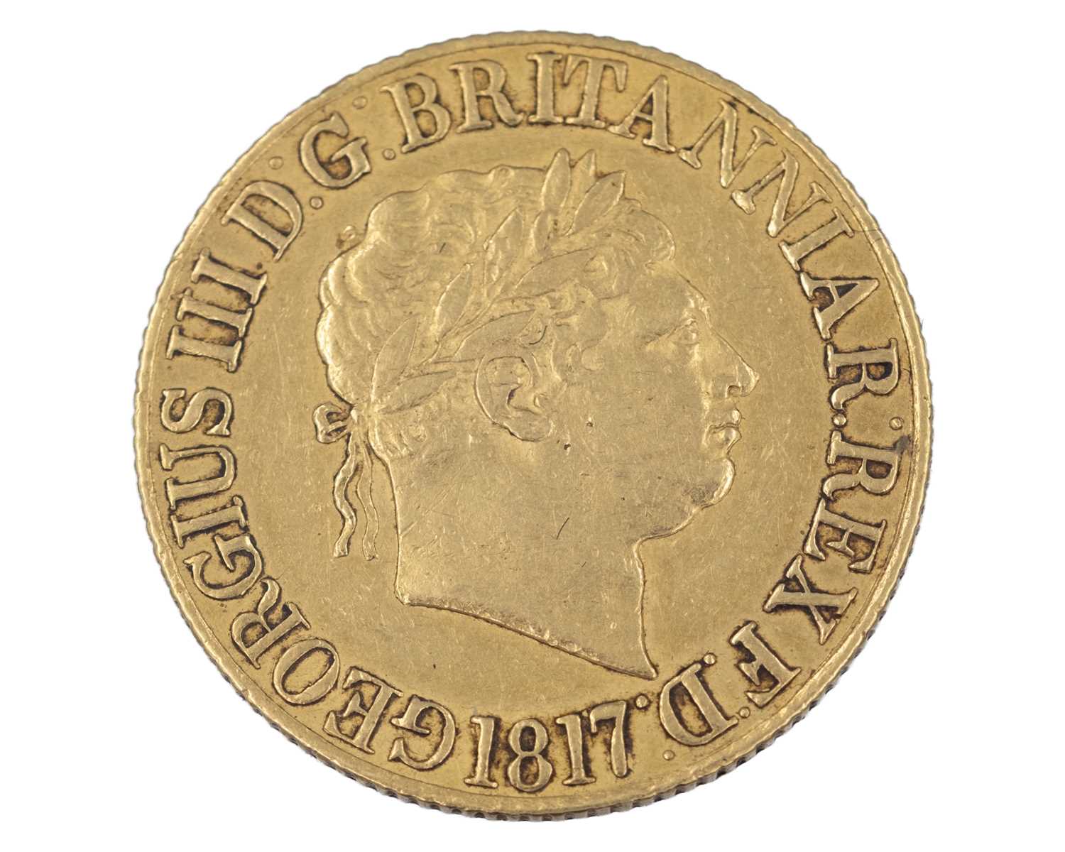 Lot 55 - GB - A George III 1817 full sovereign gold coin.