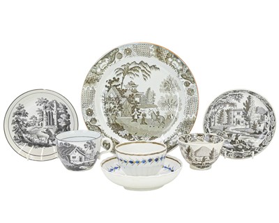 Lot 619 - A Ferrybridge 'Wedgwood & Co' teabowl and saucer.