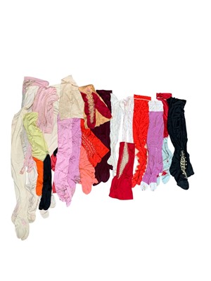 Lot 659 - A collection of antique silk stockings.
