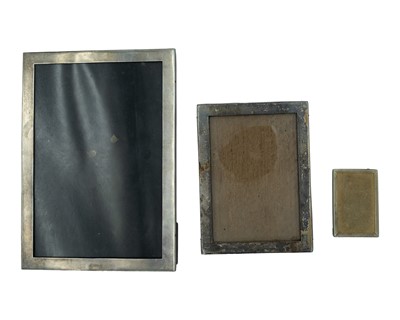 Lot 349 - Two silver photo frames.