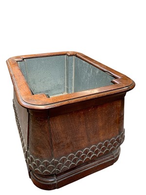 Lot 854 - A good Regency mahogany wine cooler, by J Kendell & Co.