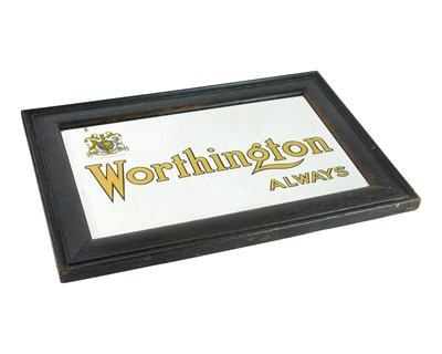 Lot 187 - A Worthington brewery advertising mirror.