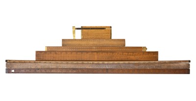 Lot 102 - A Hawkins and Tipson boxwood rope gauge.