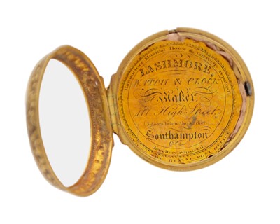Lot A fine early 18th-century gold repoussé paircase fusee verge pocket watch signed Jno Hodges LONDON.
