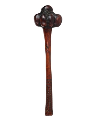 Lot 51 - A Fiji hardwood throwing club.