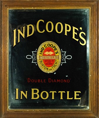 Lot 164 - A pub advertising mirror, Ind Coope's 'Double Diamond' in Bottle.