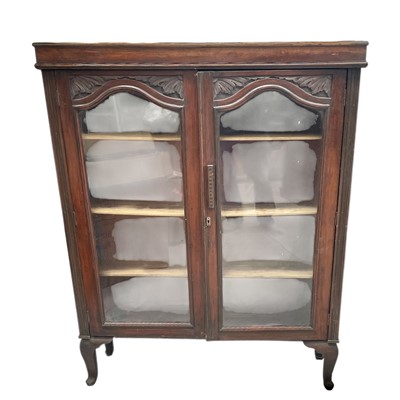 Lot 39 - A Mahogany Glazed Bookcase. 138cm tall, 112cm...