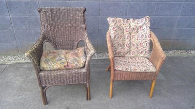 Lot 48 - Two Wicker Chairs.