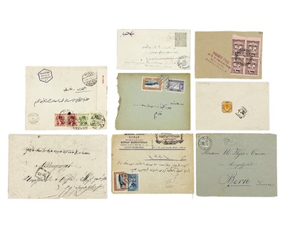Lot 96 - Ottoman Empire, Egypt and Iraq covers x 8.