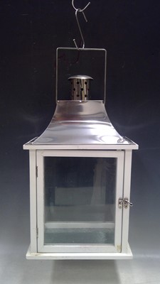 Lot 44 - A Candle Lantern. 45cm tall, 26cm wide and...