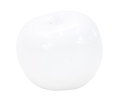 Lot 108 - A Troika white pottery apple.