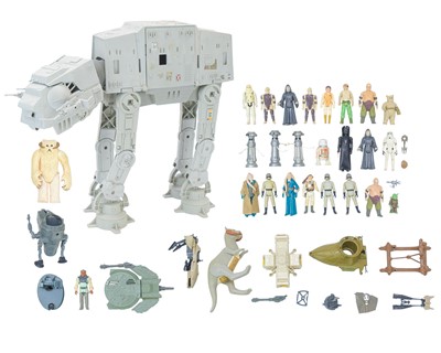 Lot 236 - Star Wars figures and an AT-AT vehicle.