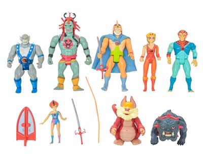 Lot 262 - Thundercats figures including Jaga.