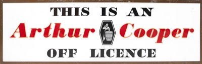 Lot 167 - An illuminated off-licence sign.