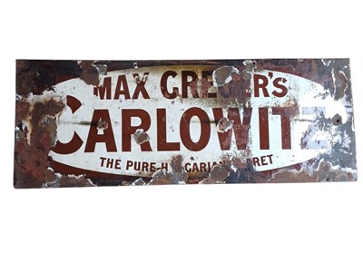 Lot 163 - An enamel advertising sign.