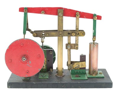 Lot 290 - A scratch built model of a single cylinder beam engine.