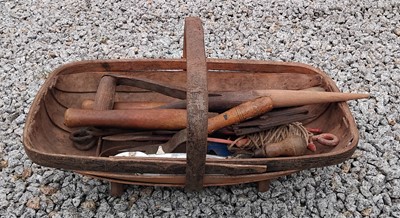 Lot 439 - A Sussex type garden trug.