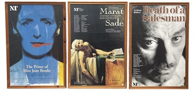 Lot 33 - Fifteen framed Royal National Theatre posters,...