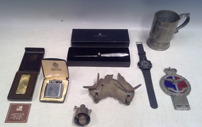 Lot 30 - Two Lighters, an Australian Pen Holder, an...