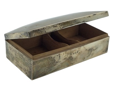 Lot 246 - A silver cigarette box by Jay's.