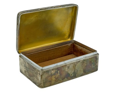 Lot 317 - A silver cigarette box by William Neale.