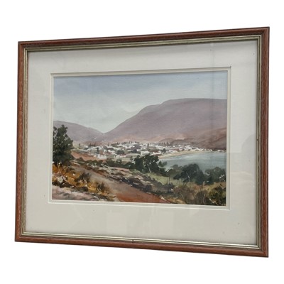 Lot 137 - A Mediterranean scene watercolour on paper,...