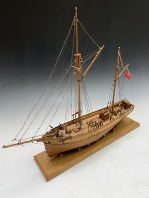 Lot 316 - A scratch built wooden model of the West coast...