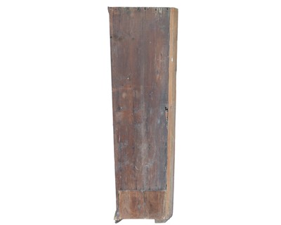 Lot 738 - A 19th century painted pine floor standing corner cupboard.