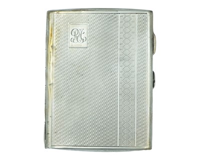 Lot 78 - A silver cigarette case by J. W. Tiptaft & Son Ltd.