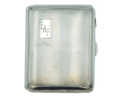 Lot 278 - A George VI silver cigarette case by Sampson Mordan & Co.