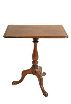 Lot 785 - An early Victorian mahogany tip top tripod table.